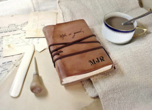 handmade leather journal