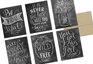 chalkboard style card