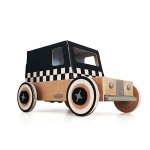 cardboard race car