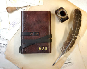 a leather journal