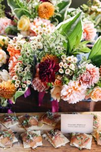 floral table display