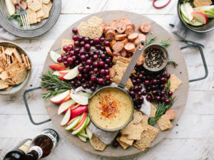dinner party summer spread