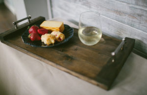 rustic serving tray