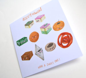 Diwali cards are sweet | Image courtesy Etsy seller Aleeshasattic