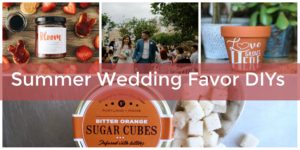 DIY summer wedding favor ideas