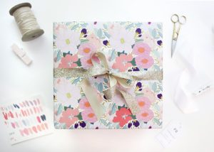 gift wrap for a sweet sixteen birthday