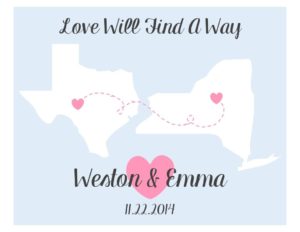 love will find a way personalized wedding gift