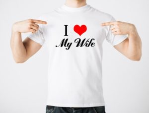 Give him a fun "I love my wife/girlfriend" shirt.