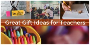 Great gift ideas for teachers.