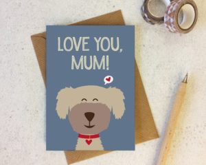 A card for moms who love dogs.