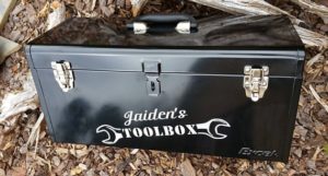 Personalized toolbox for dad.