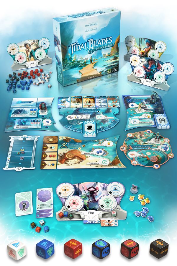 Tidal Blades: Heroes of the Reef board game

