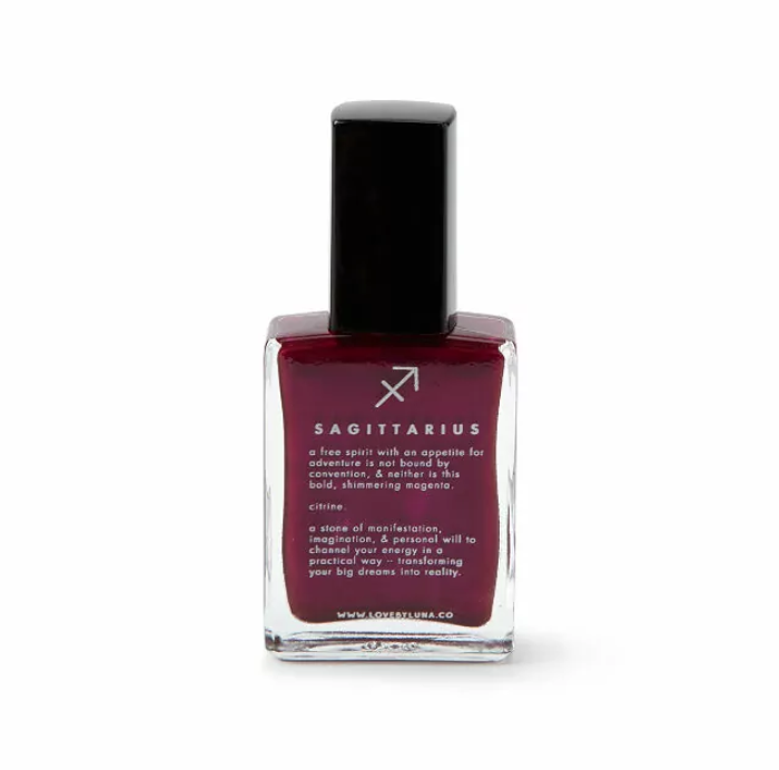 Crystal infused nail polish with Citrine for Sagittarius 