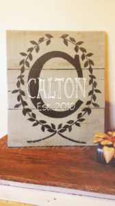 personalized family sign