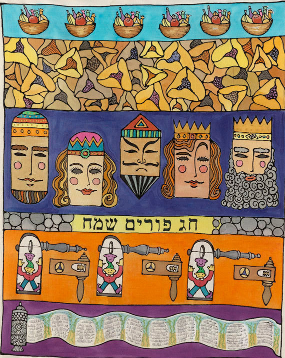 the story of purim art