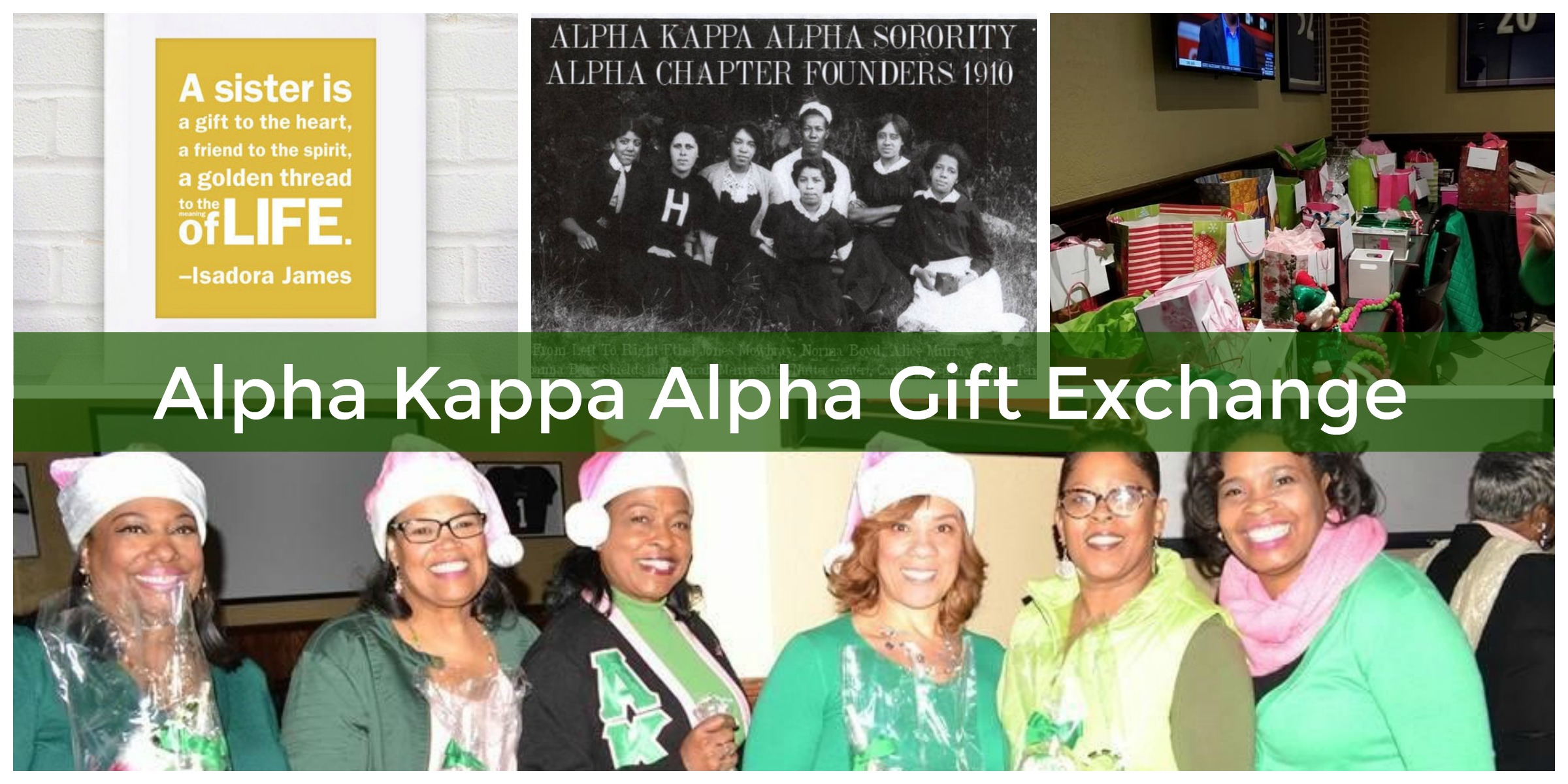 Alpha Kappa Alpha sorority sister gift exchange