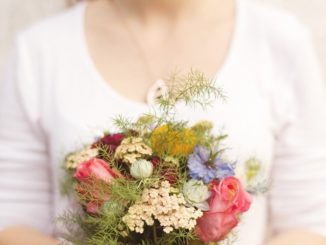 Fresh flowers as an unexpected gift.