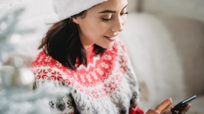 young woman on phone