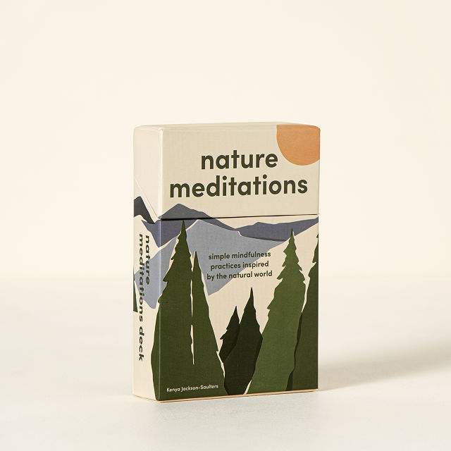 nature meditation card deck for Aquarius gift