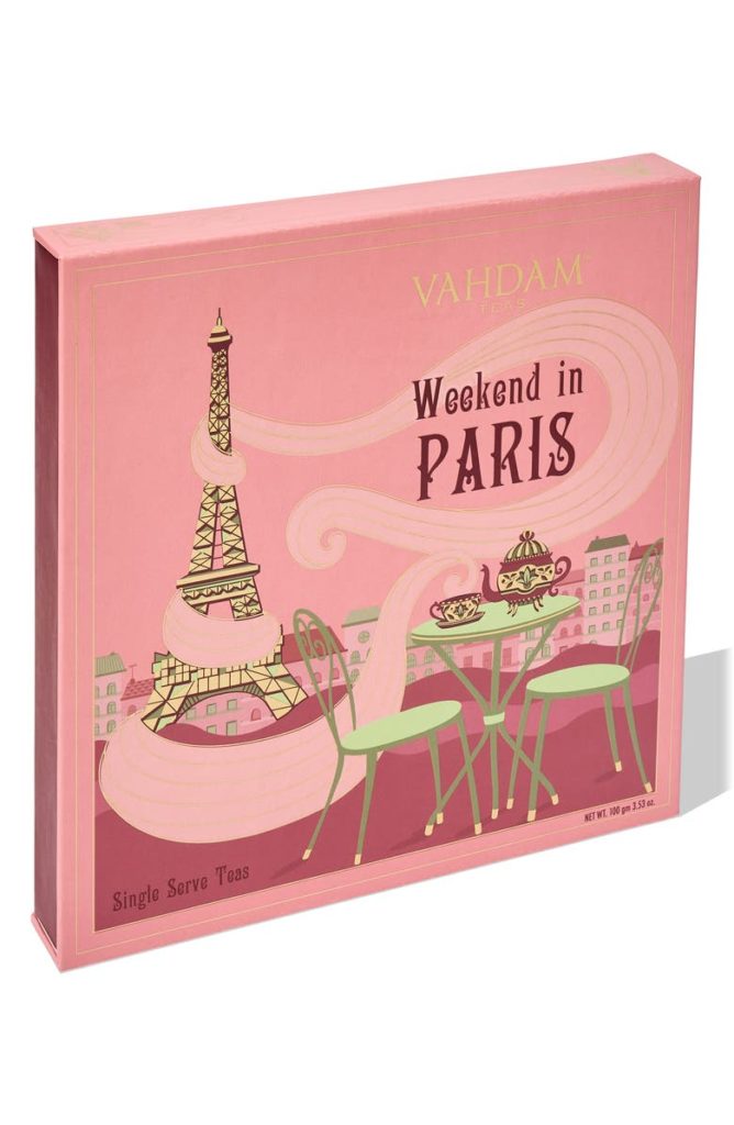 Weekend In Paris loose leaf tea box Galentine's Day gift
