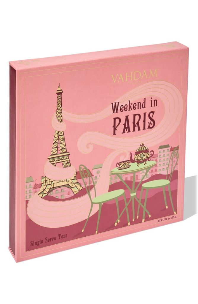 Weekend In Paris loose leaf tea box Galentine's Day gift 