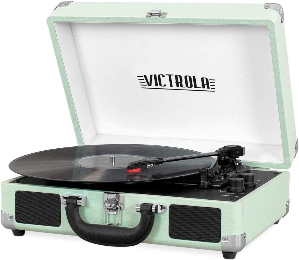 Victrola sea foam green blue tooth turntable for music loving Pisces