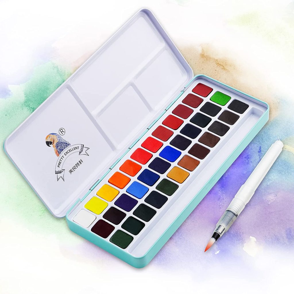 Watercolor set for artistic Pisces gift