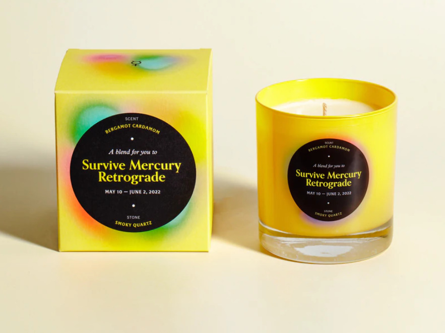 Survive Mercury Retrograde candle for Gemini gift
