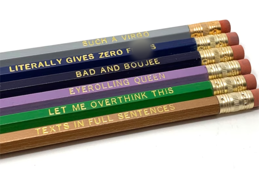 funny virgo pencils