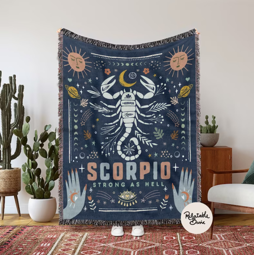 Scorpio Strong As Hell Blanket
