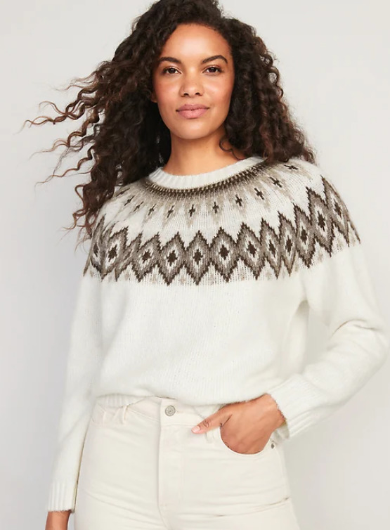 Fair Isle sweater from Old Navy for holiday gift