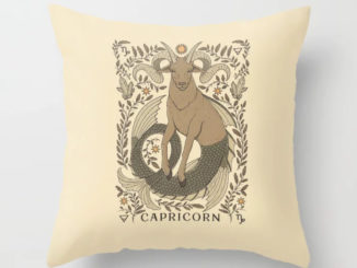 Capricorn, the Goat Throw Pillow