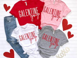 Galentine Gang t-shirts for friend group