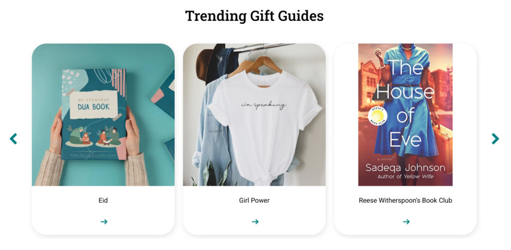 Trending gift guides from Elfster Website