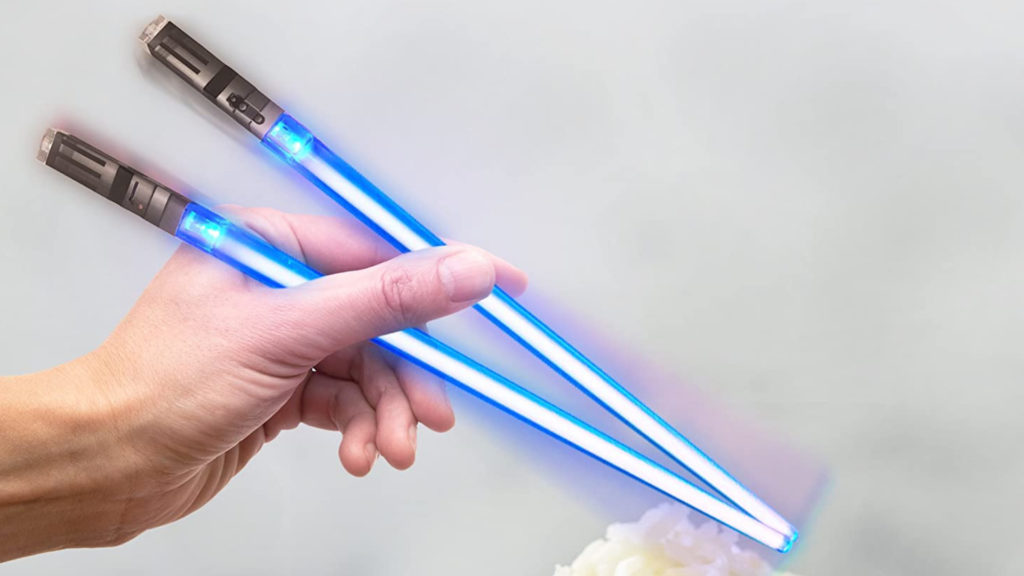 Star Wars lightsaber chopsticks hero image