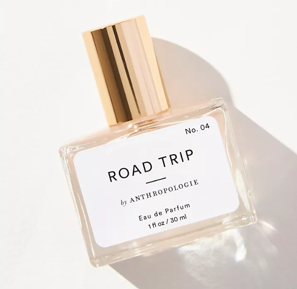 Bottle of Road Trip eau de parfum by Anthropologie for Gemini gift
