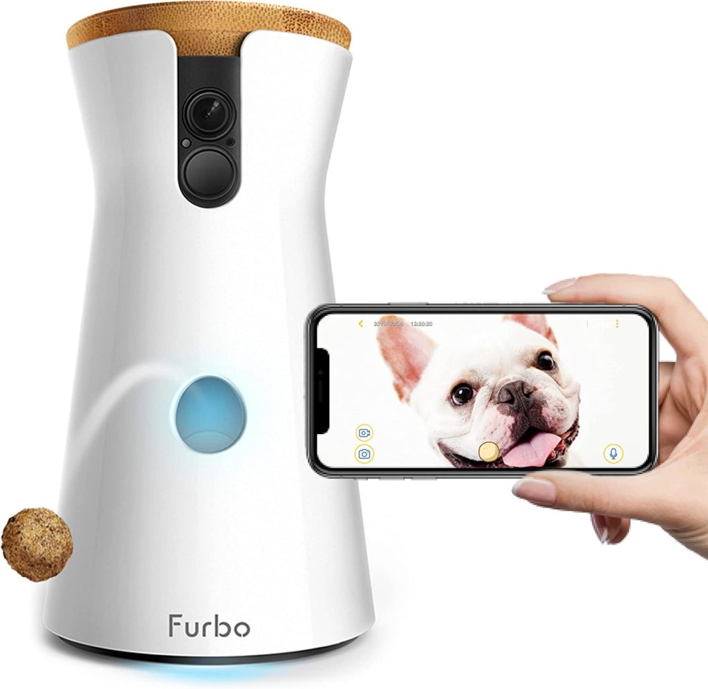 A Furbo dog camera keeps an eye on your pets when you are gone