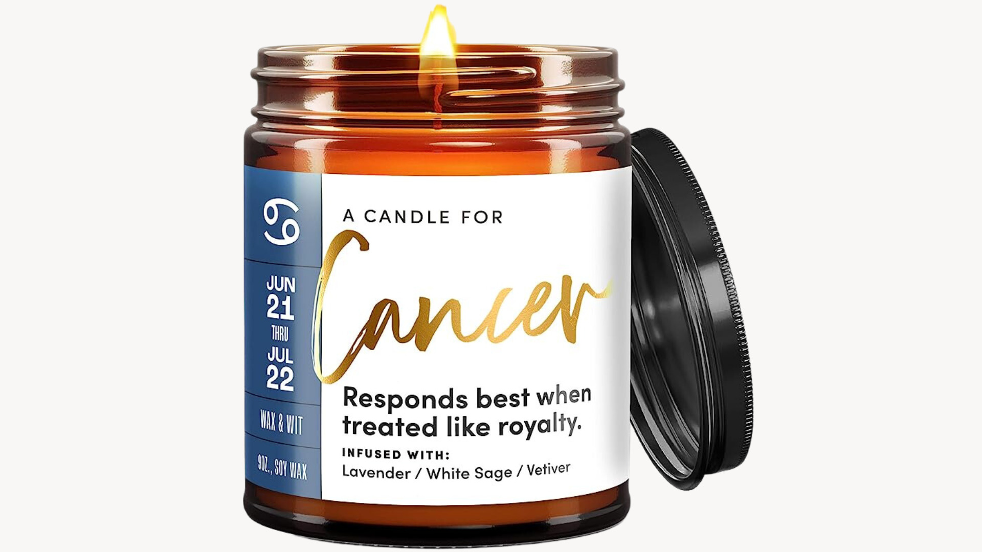 Funny candle for Cancer zodiac gift