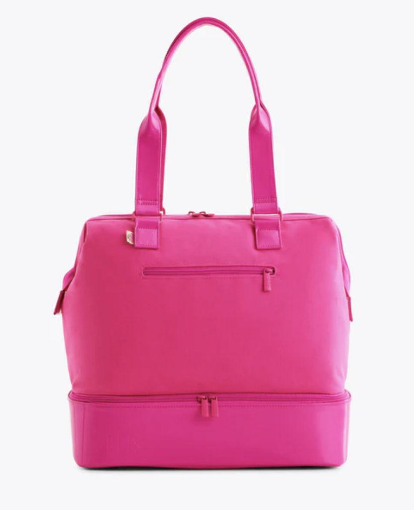 Weekend travel bag in Barbie pink inspired by Barbie movie