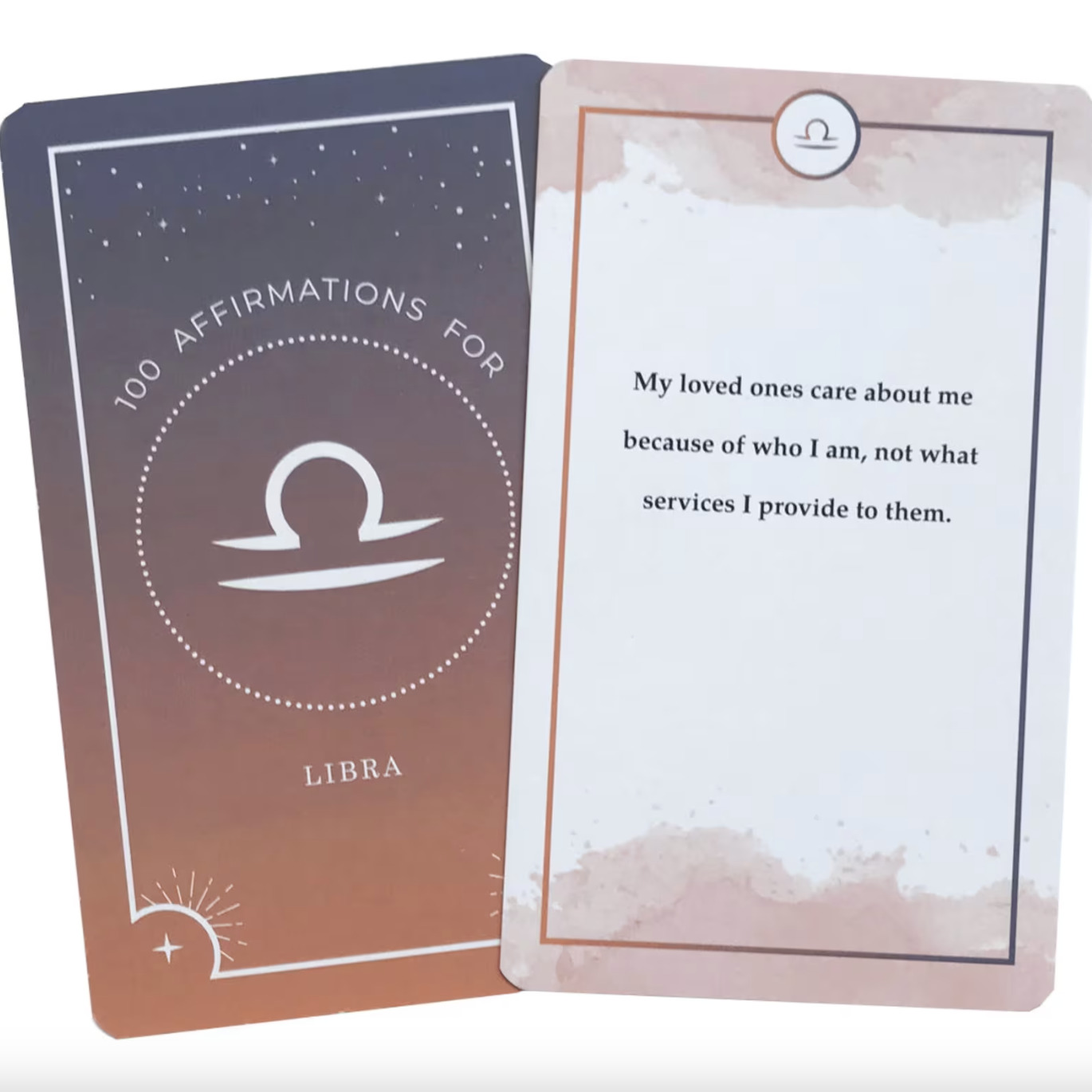 Affirmation cards for idealistic Libra