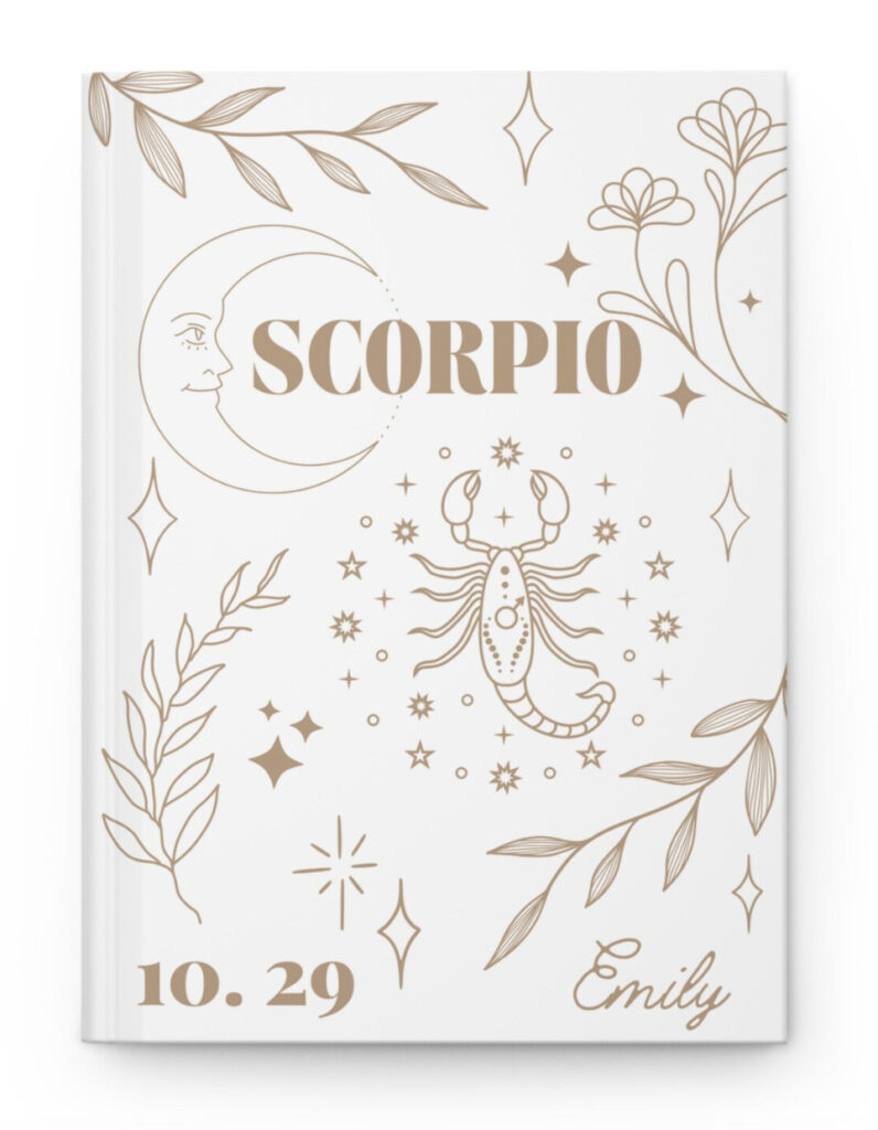 Personalized journal for problem-solving Scorpio