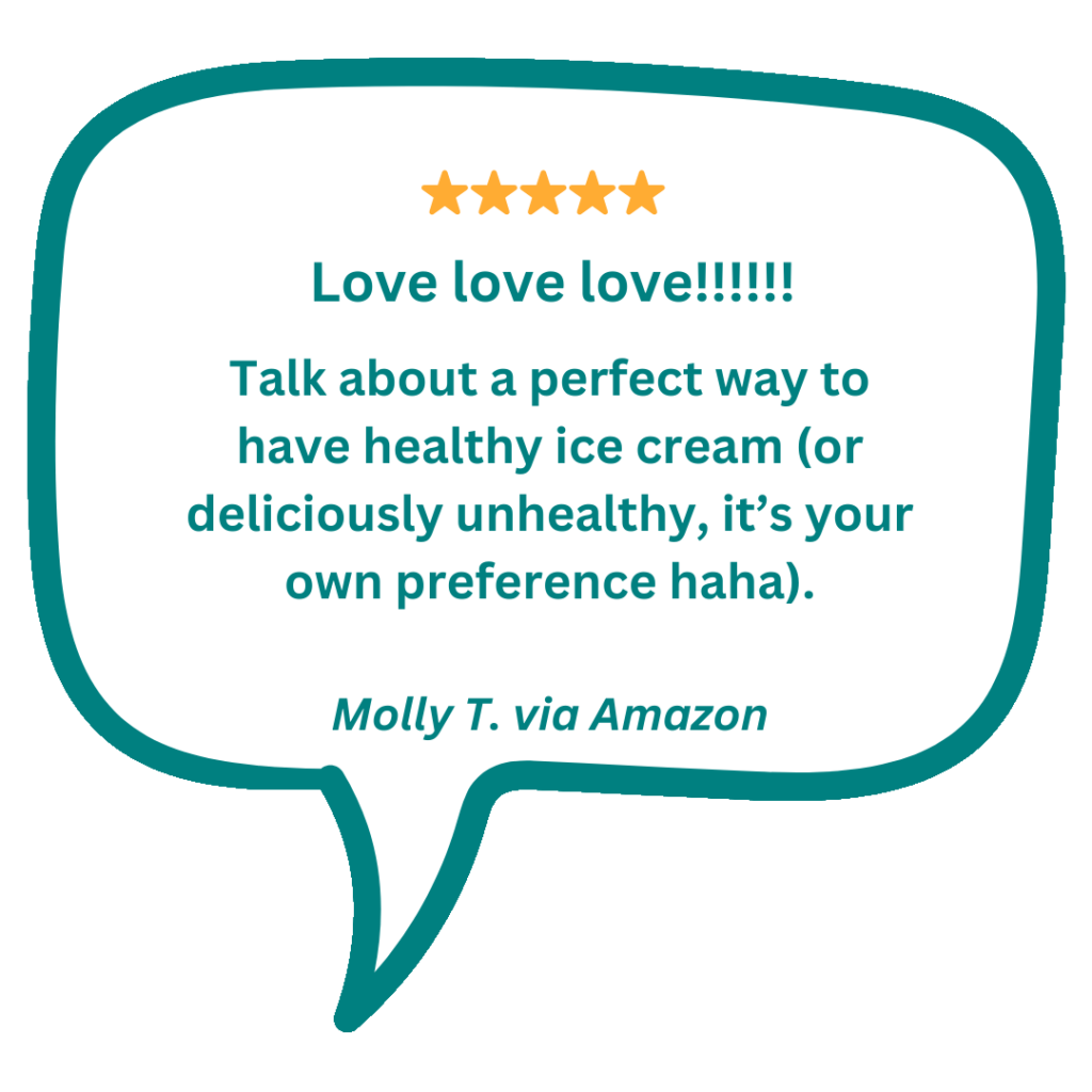 Customer review by Amazon user who loves the Ninja CREAMi ice cream maker