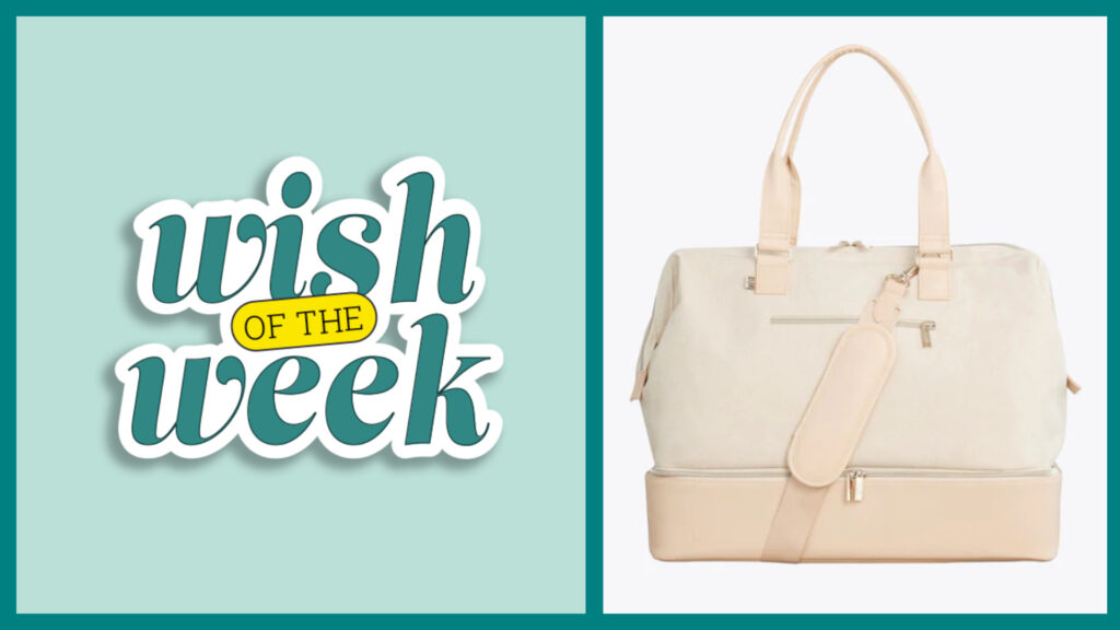 Elfster's Wish of the Week featuring a Beis Travel Weekender Bag