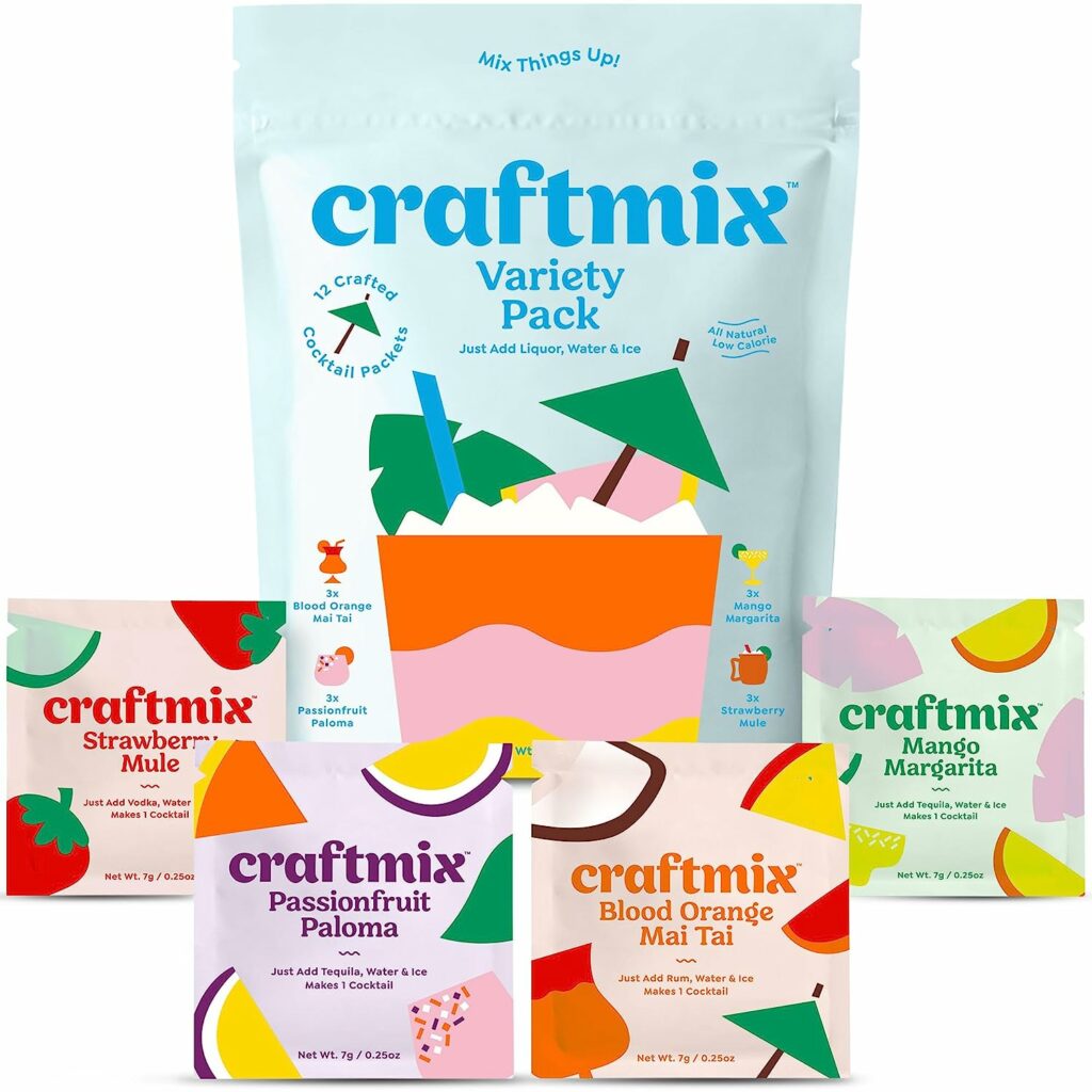 Craftmix Variety Cocktail gift set makes a great Christmas in July gift