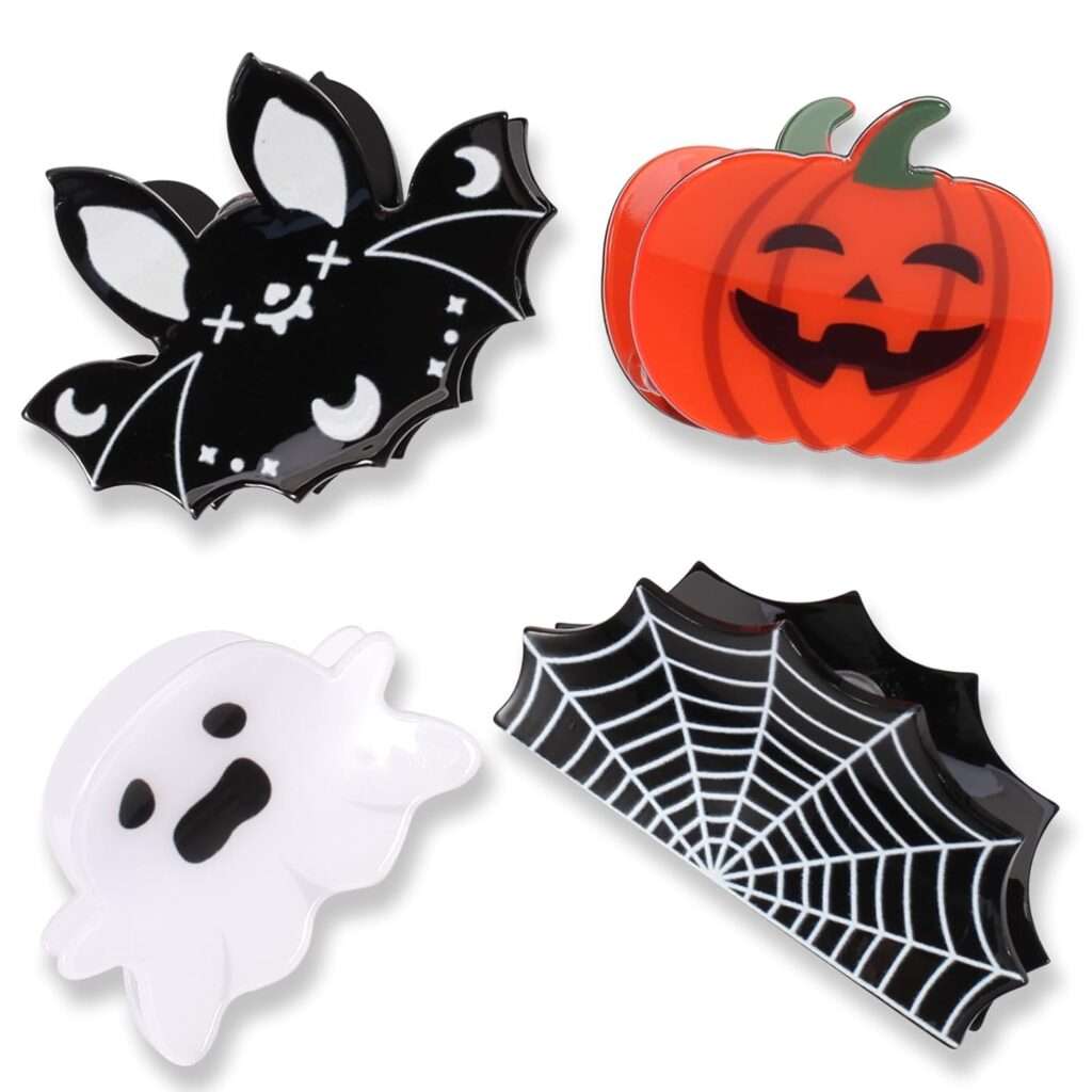 Playful Halloween hair clips